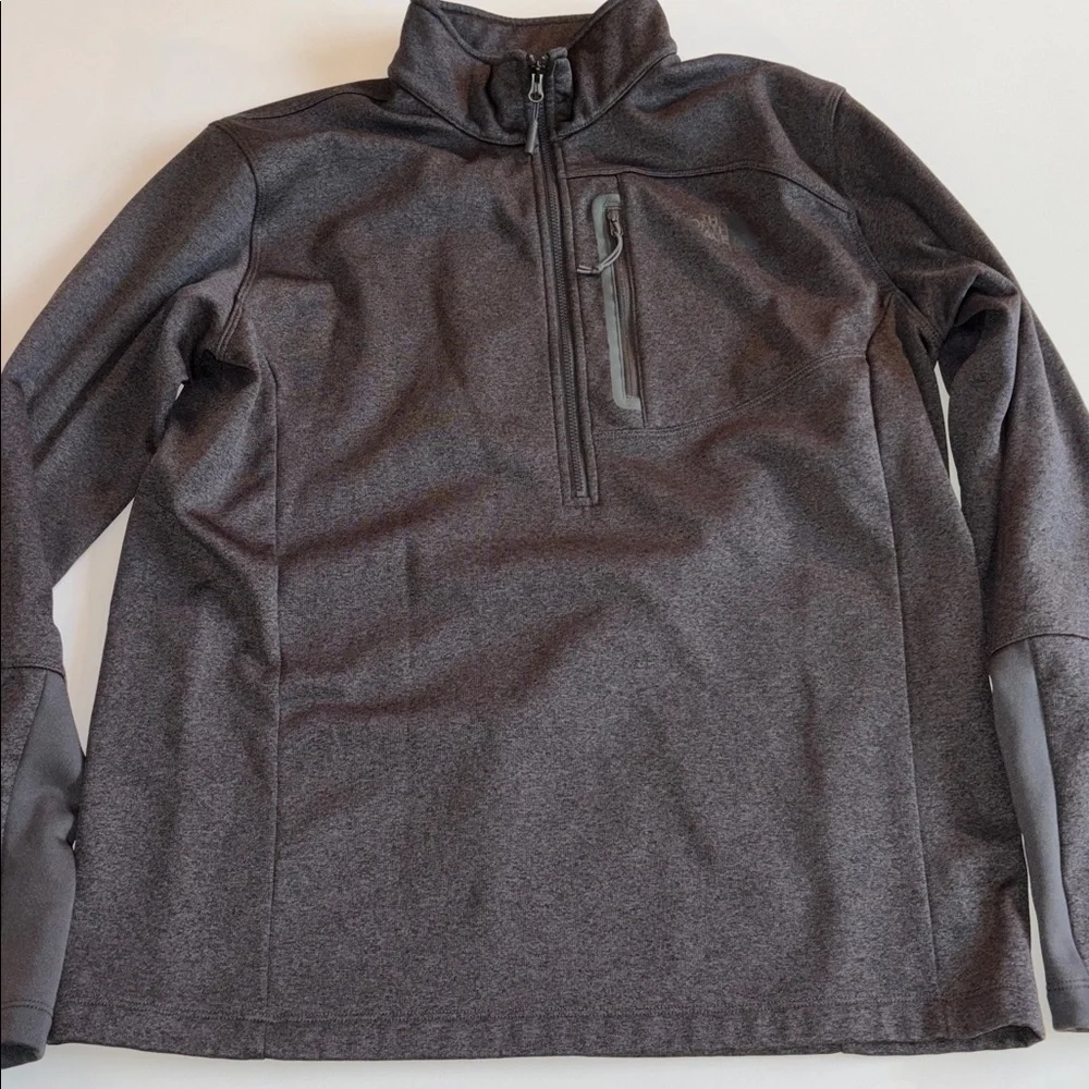 The North Face Canyonlands 1/2-Zip Pullover in dark gray heathered Men’s Large